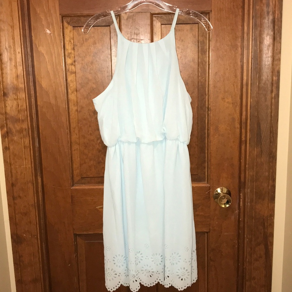 Aqua blue dress - size L